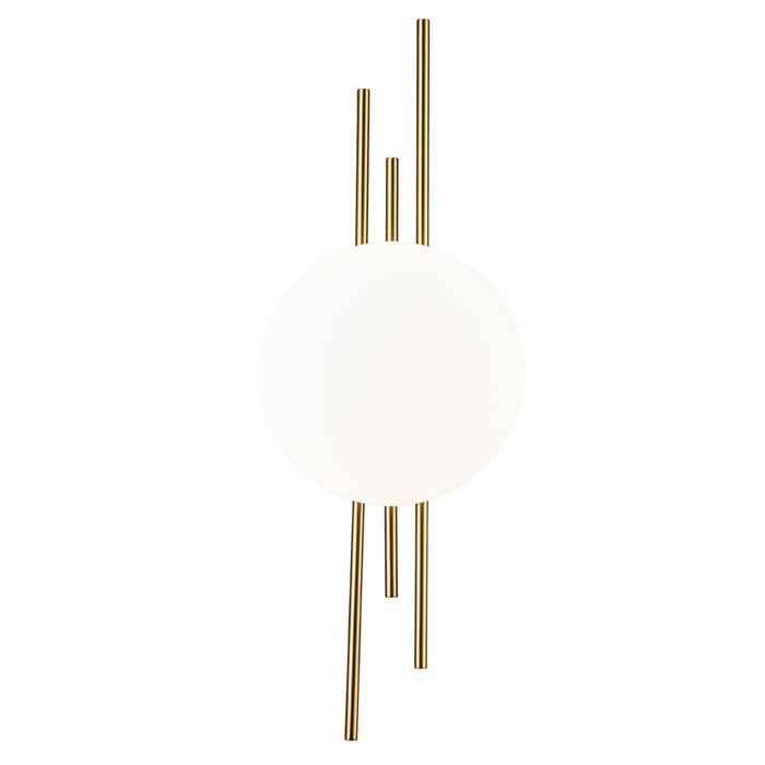 Бра Indigo, 14007/1W Brass. 1х8WВт, LED, 685Лм, 4000К, 190х86х520 мм, цвет белый матовый