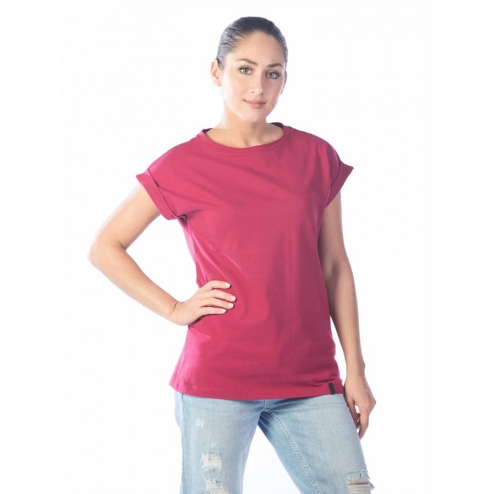 фото Футболка женская, размер 44, цвет бордовый klery