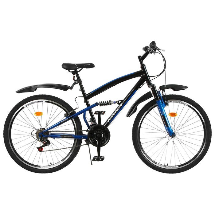 

Велосипед 26" Progress Sierra FS, цвет чёрный/синий, р. 18, уценка