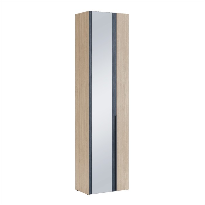 Шкаф двухдверный «Палермо №4», 600×405×2350 мм, с зеркалом, цвет палермо / рейн морион вешалка комбинированная палермо 1 850×397×2350 мм цвет палермо рейн морион