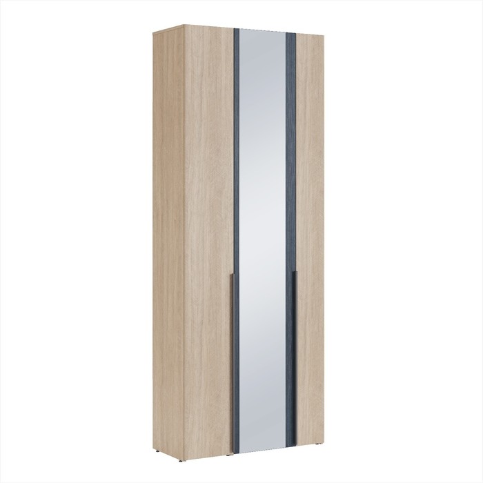 Шкаф трёхдверный «Палермо №5», 900×405×2350 мм, с зеркалом, цвет палермо / рейн морион вешалка комбинированная палермо 1 850×397×2350 мм цвет палермо рейн морион
