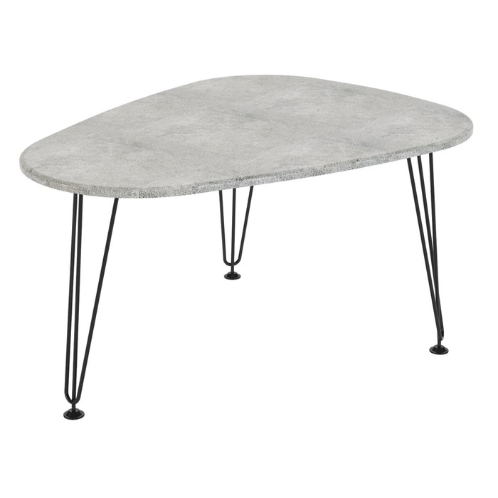 Стол журнальный «Куба», 870×670×446 мм, цвет бетон светлый стол журнальный куба 870×670×446 мм цвет мрамор монте белый