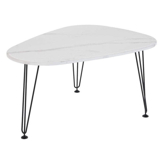 Стол журнальный «Куба», 870×670×446 мм, цвет мрамор монте белый стол журнальный куба 870×670×446 мм цвет мрамор монте белый