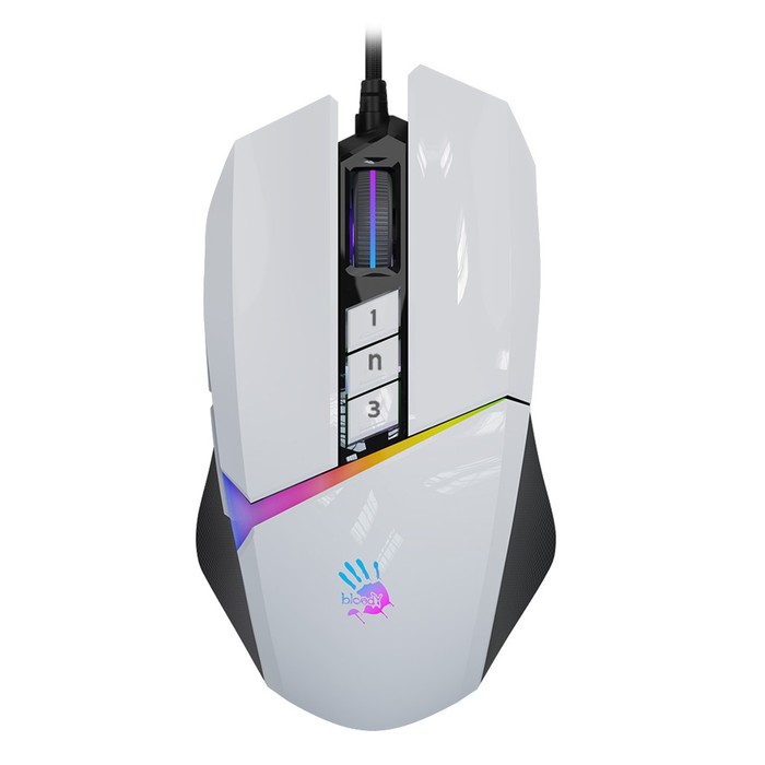 

Мышь A4Tech Bloody W60 Max белый оптическая (10000dpi) USB (10but)