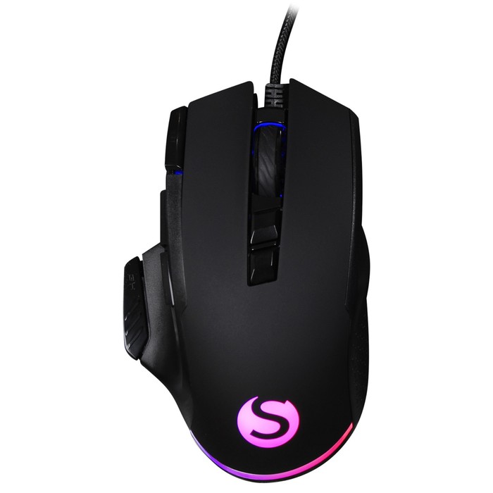 Мышь SunWind SW M850G черный оптическая (6400dpi) USB для ноутбука (9but)
