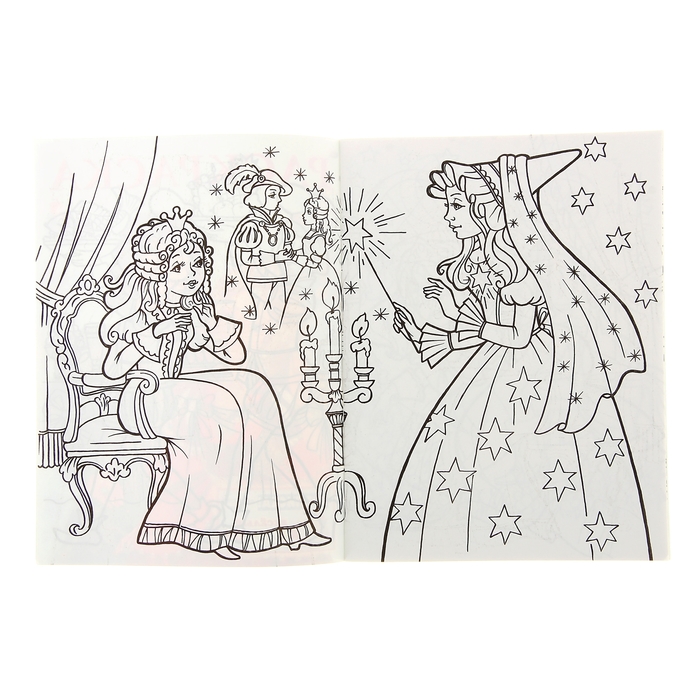 Раскраска для девочек "Принцесса и Рыцарь"