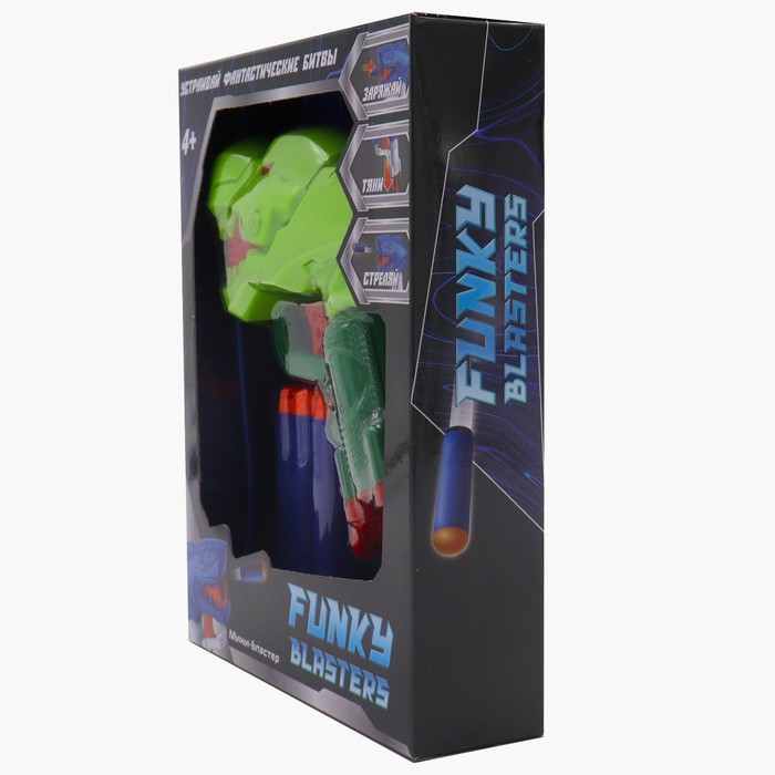 

Мини-бластер Funky Toys, цвет зеленый