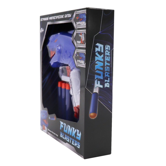 

Мини-бластер Funky Toys, цвет Синий