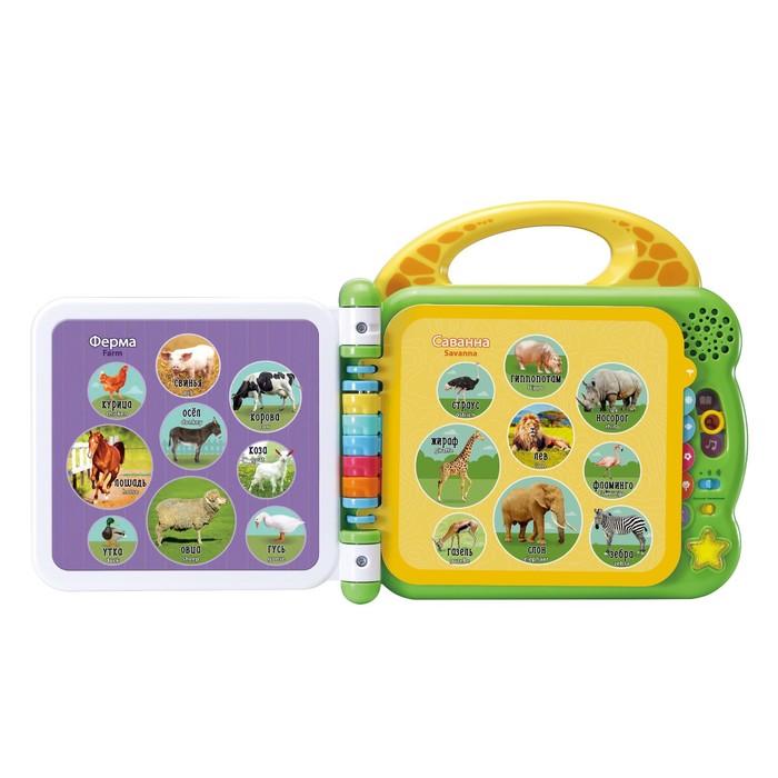 

Англо-русская книга VTech «100 животных»