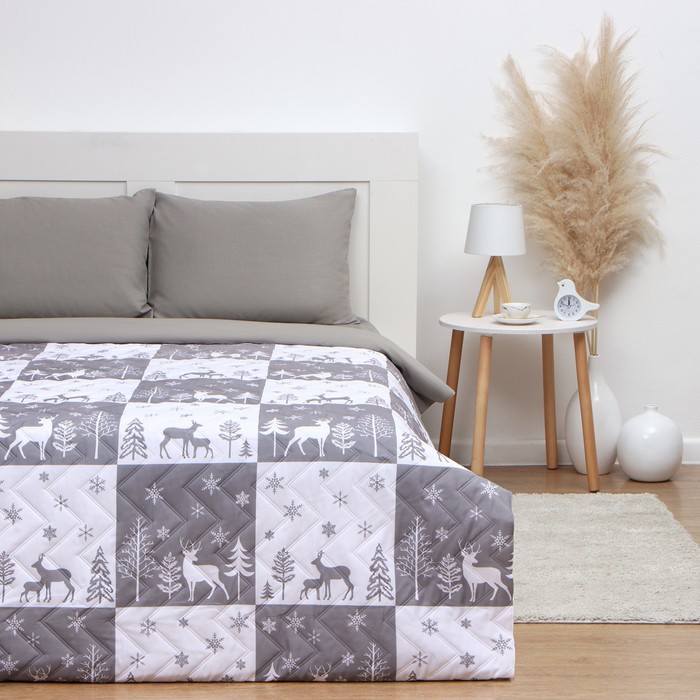 

Покрывало LoveLife 1,5 сп New year forest 150*210±5см, микрофайбер, 100% п/э