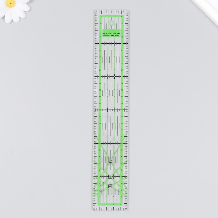 

Линейка для пэчворка пластик 5х30х0,3 см