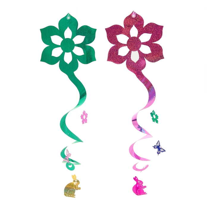 Спираль "Цветы", цвета МИКС