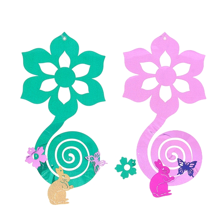 Спираль "Цветы", цвета МИКС