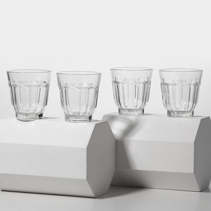 Набор стеклянных стаканов «Время дегустаций. Лимонад», 250 мл, 4 шт набор стаканов для виски 4 шт 300 мл люминарк время дегустаций p9244