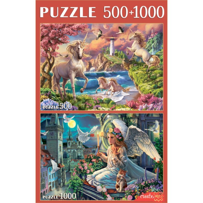 

Пазл 2 в 1 «Красивый мир волшебства», 500 + 1000 элементов