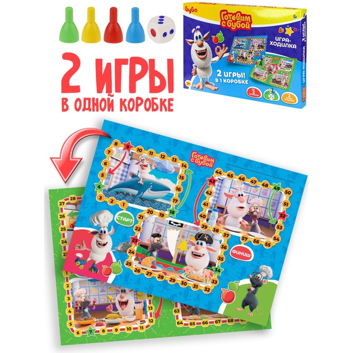 

Настольная игра 2 в 1 «‎Готовим с Бубой»‎
