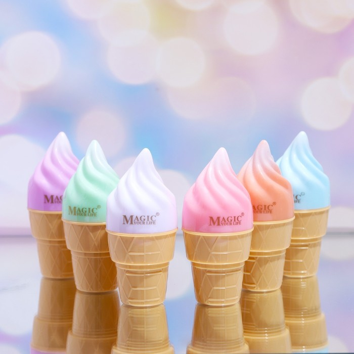 бальзам для губ мороженое в стаканчике микс 24 шт Бальзам для губ «Мороженое в стаканчике», микс
