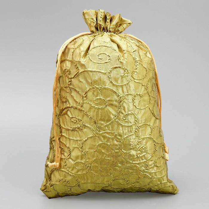 Мешочек подарочный парча «С Новым Годом», 20 х 30 см +/- 1.5 см мешочек подарочный органза с новым годом 16 х24 см