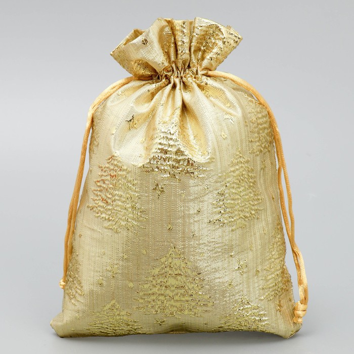 мешочек подарочный парча с новым годом 16 х 24 см Мешочек подарочный парча «Золотые мгновения», 16 × 24 см +/- 1.5 см