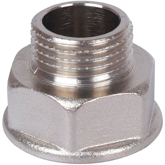 фото Переходник под ключ stoutsft-0073-003412, 3/4" x 1/2", внутренняя резьба, никелированный