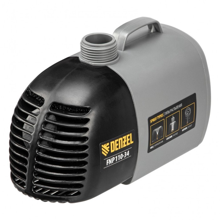 

Насос фонтанный FNP110-34, 112 Вт, h = 3,4 м, 3400 л/ч, шнур 10 м, Denzel