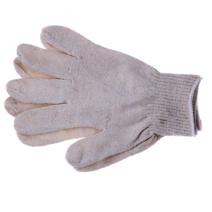 Перчатки рабочие, х/б, без покрытия перчатки рабочие кожа м