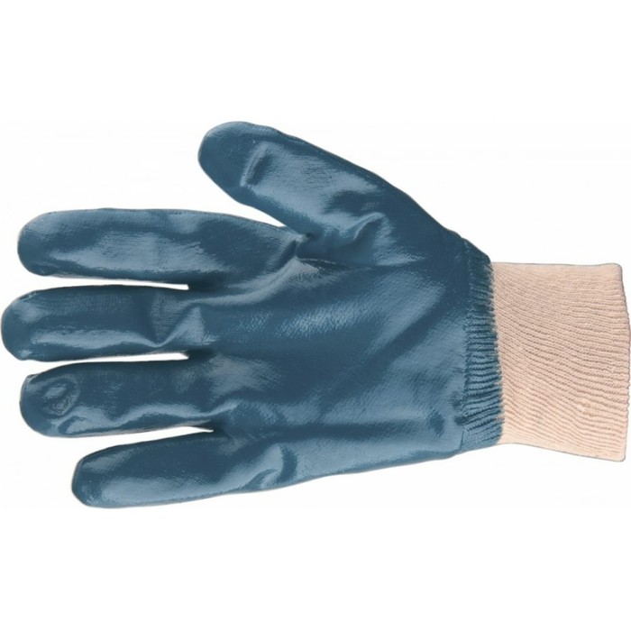 Перчатки рабочие, х/б, с нитриловым обливом, манжет, размер 9, «Сибртех» перчатки с нитриловым покрытием манжет крага xl