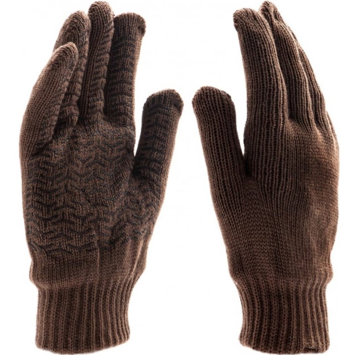 Перчатки рабочие, х/б, с ПВХ покрытием, полушерстяные, «Сибртех» перчатки рабочие с пвх покрытием 1 3 6 12 пар