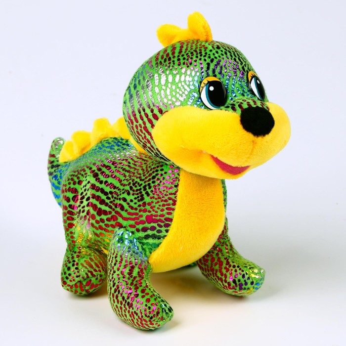 цена Мягкая игрушка «Дракоша», блестящий, 17 см, цвет зелёный