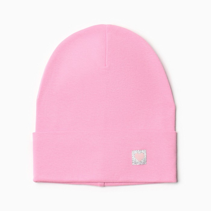 Шапка для девочки, цвет розовый, размер 54-58 hoh loon шапка для девочки цвет сирень размер 54 58