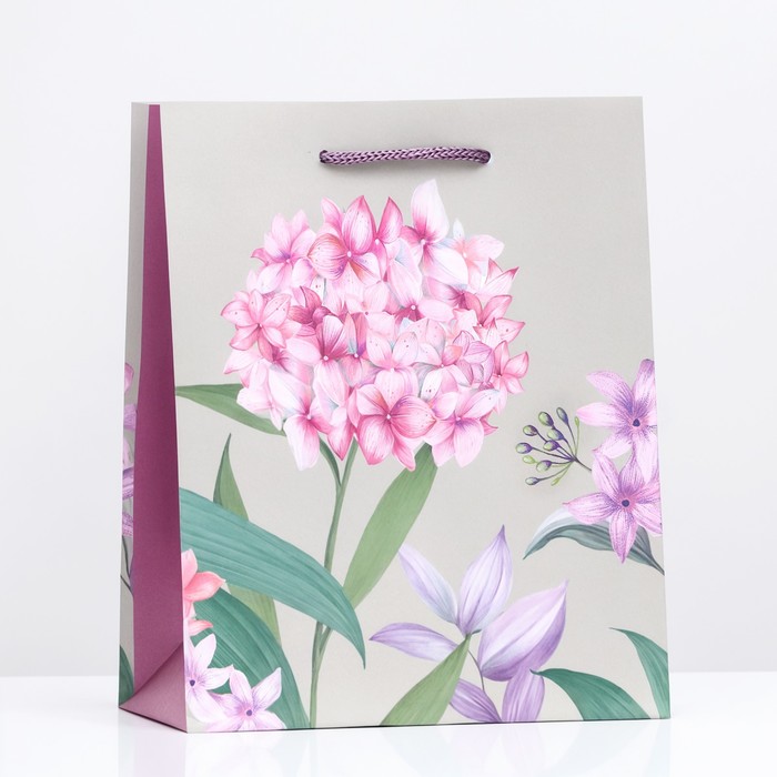 Пакет подарочный Розовое настроение 18 х 22,3 х 10 см пакет подарочный цветочное настроение 18 х 22 3 х 10 см