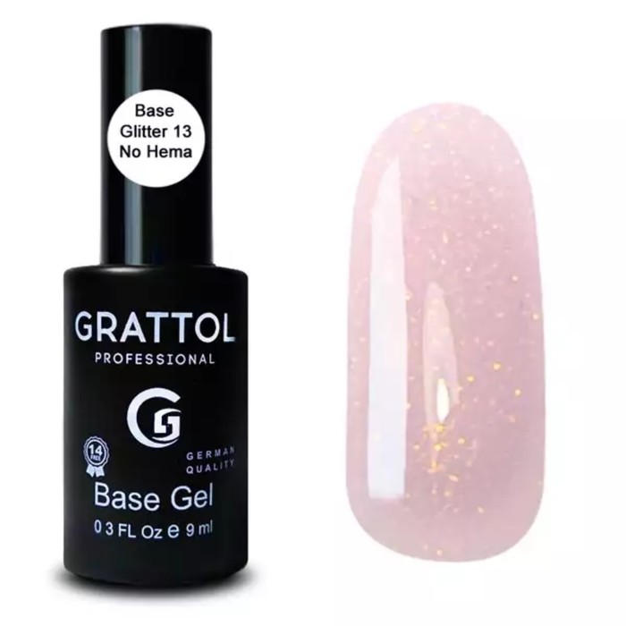 

База Grattol Glitter №13, 9 мл