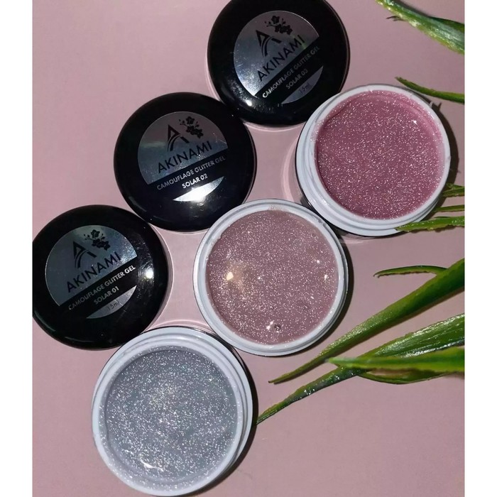 

Гель Akinami Camouflage Glitter Gel Solar №03, 15 мл