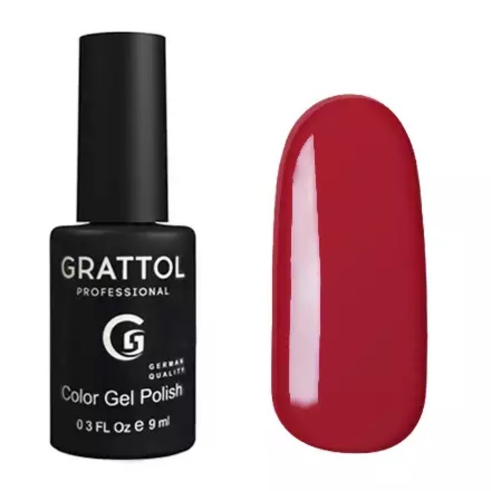 Гель-лак Grattol Color Gel Polish, №021 Red Wine, 9 мл