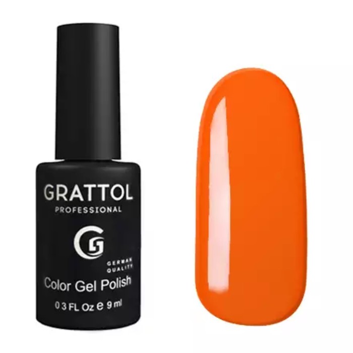 Гель-лак Grattol Color Gel Polish, №029 Orange Red, 9 мл