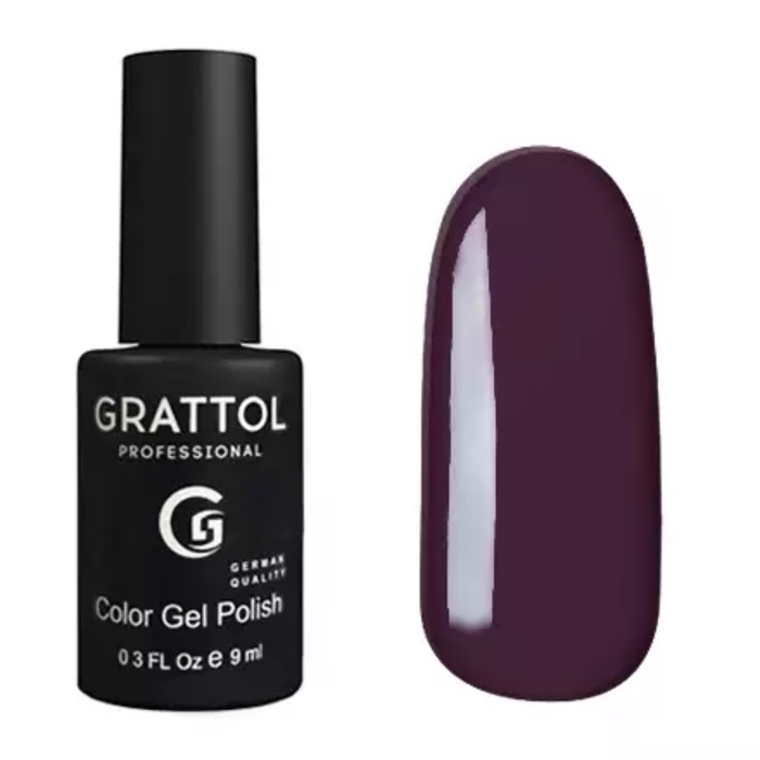 фото Гель-лак grattol color gel polish, №054 dark purple, 9 мл