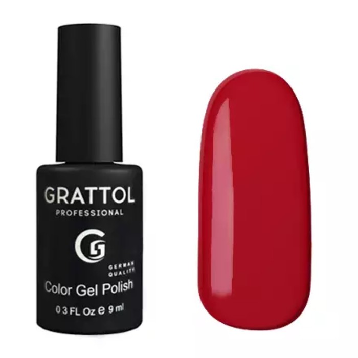 Гель-лак Grattol Color Gel Polish, №085 Dark Red, 9 мл