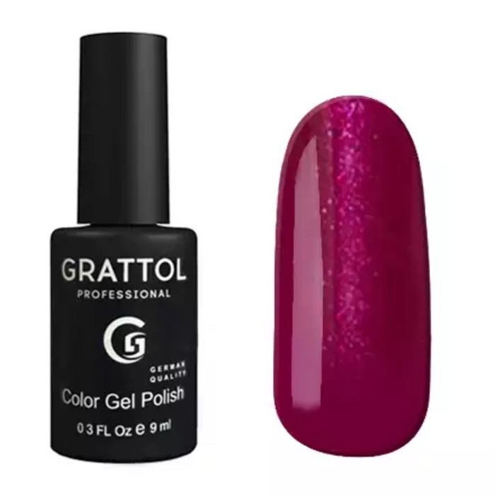 Гель-лак Grattol Color Gel Polish, №086 Glossy Crimson, 9 мл