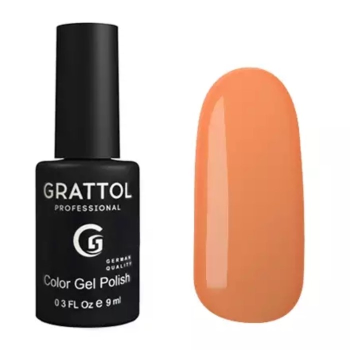 Гель-лак Grattol Color Gel Polish, №120 Sunny Orange, 9 мл
