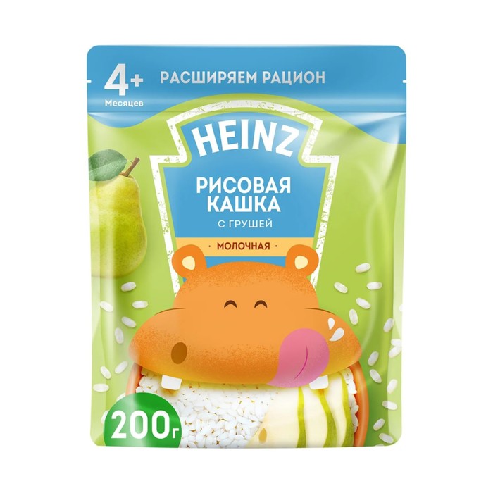 

Каша молочная рисовая HEINZ груша 200г