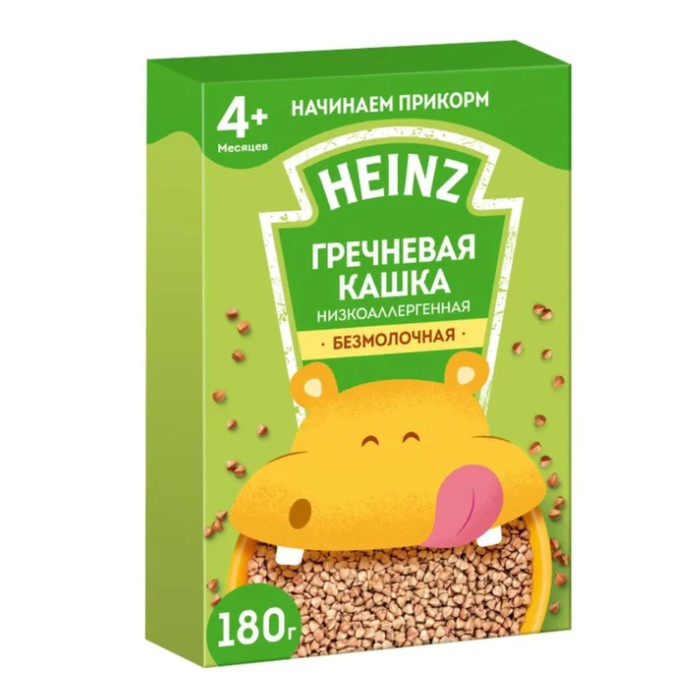 

Каша безмолочная гречневая HEINZ низкоаллергенная 180г