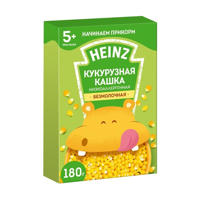

Каша безмолочная кукурузная HEINZ низкоаллергенная 180г