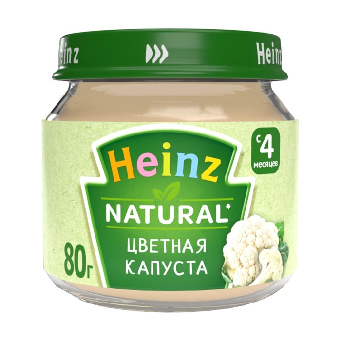 

Пюре овощное HEINZ цветная капуста 80г ст/б