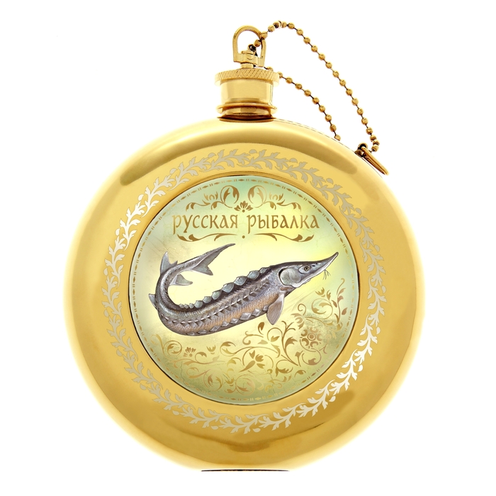 Фляжка "Русская рыбалка.Осетр" 240 мл