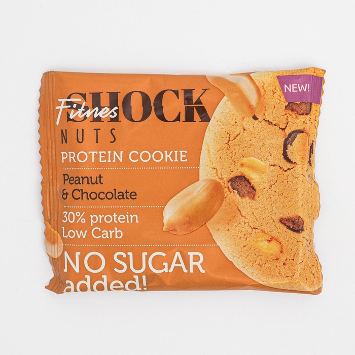 Печенье FitnesShock NUTS Арахис шоколад 40 г