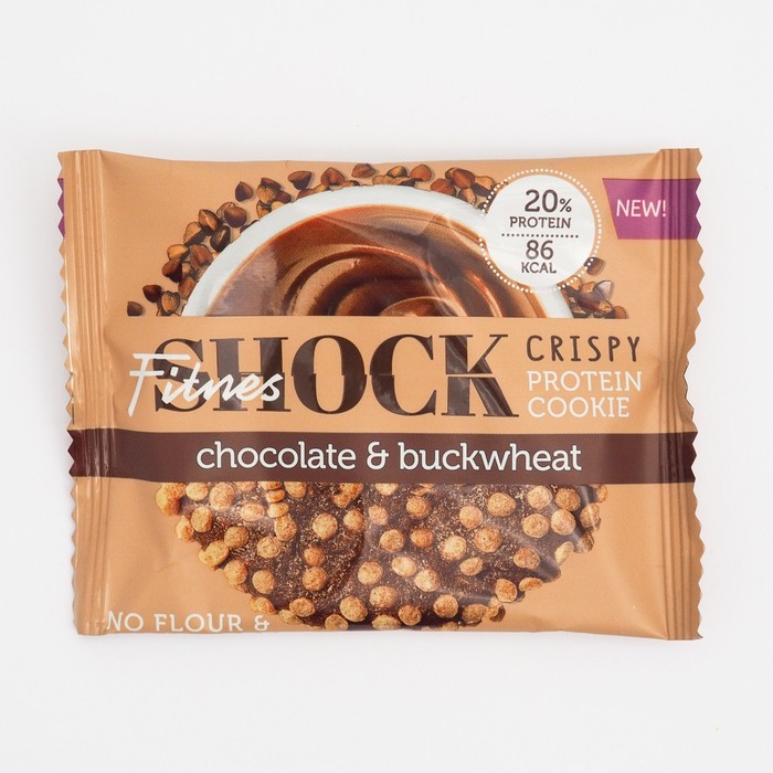 Печенье FitnesShock CRISPY Шоколад гречка 30 г
