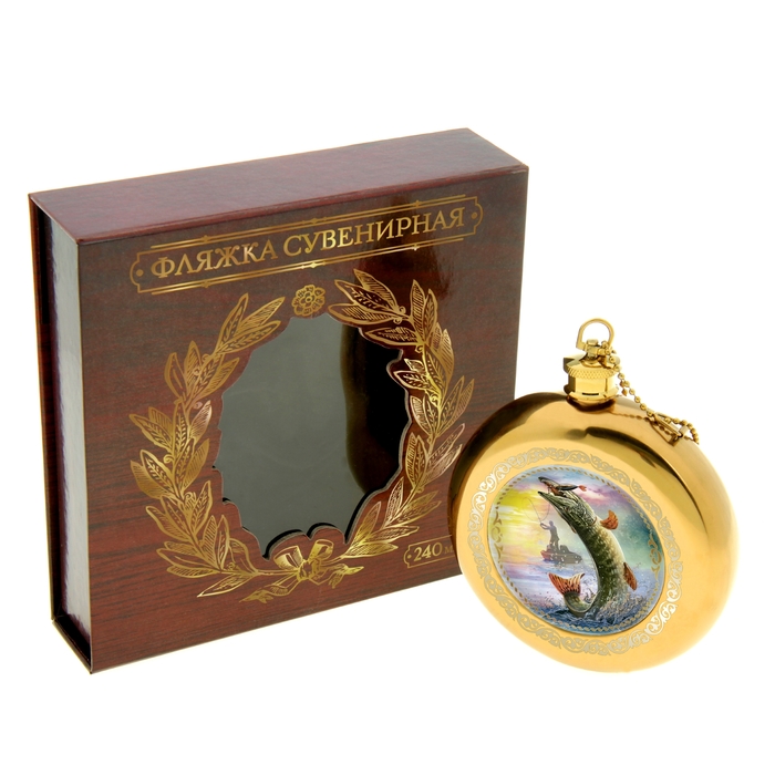 Фляжка "Рыбалка.Щука" 240 мл