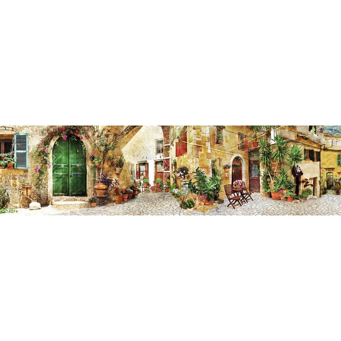 Фотосетка, 600 × 155 см, с фотопечатью, «Цветочный переулок» фотосетка 600 × 155 см с фотопечатью путь к мечети