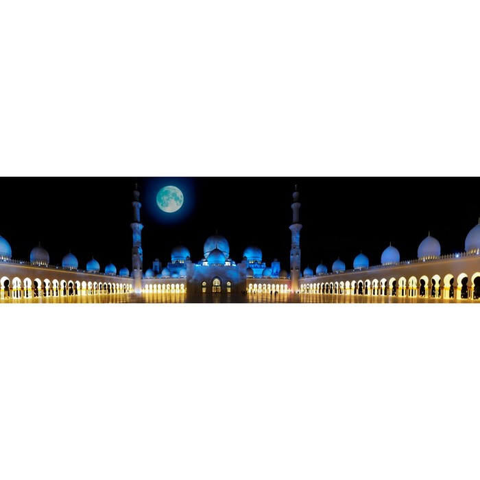 Фотосетка, 600 × 155 см, с фотопечатью, «Путь к мечети» фотосетка 600 × 155 см с фотопечатью путь к мечети
