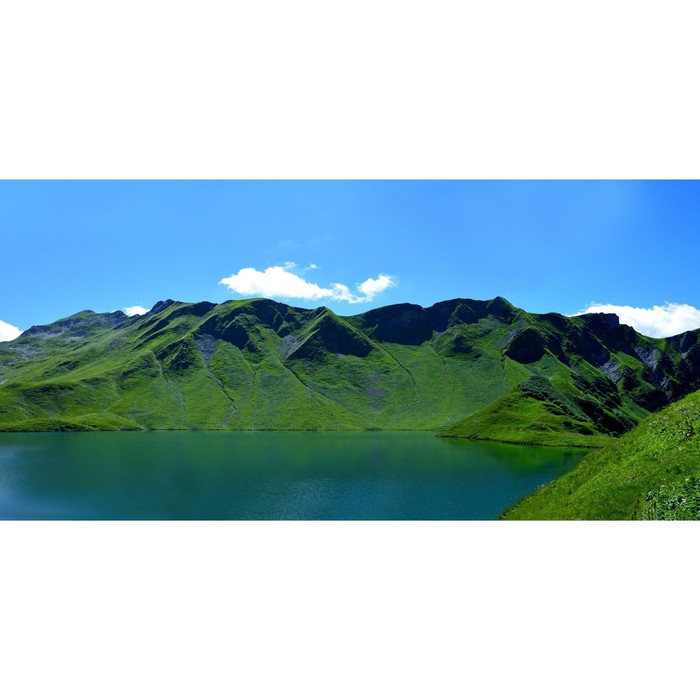 Фотосетка, 320 × 155 см, с фотопечатью, «Озеро и горы-2» силиконовый чехол на realme x3 озеро и горы для реалми икс 3